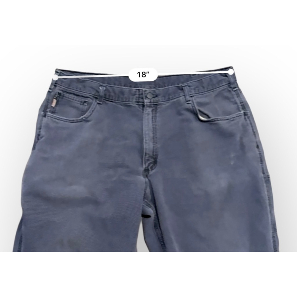 Carhartt FR Flame Resistant Work Pants Men’s 40x30 Original Fit Blue CAT 2​ - Picture 4 of 9
